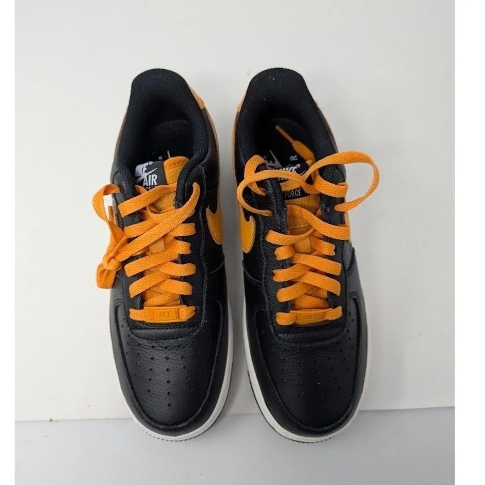 Nike‎ Air Force 1 Low Women's sz 7 black and orange Sneakers
